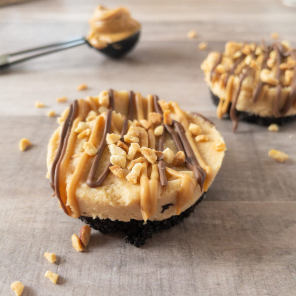 close up of PB mousse cup