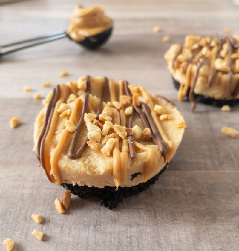 close up of PB mousse cup