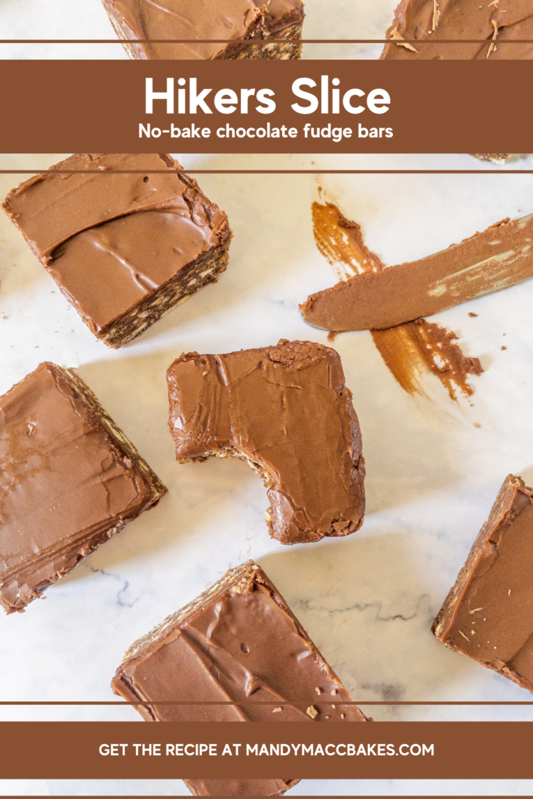 Hikers Slice Chocolate Fudge No Bake Slice ⋆ Mandy Macc Bakes